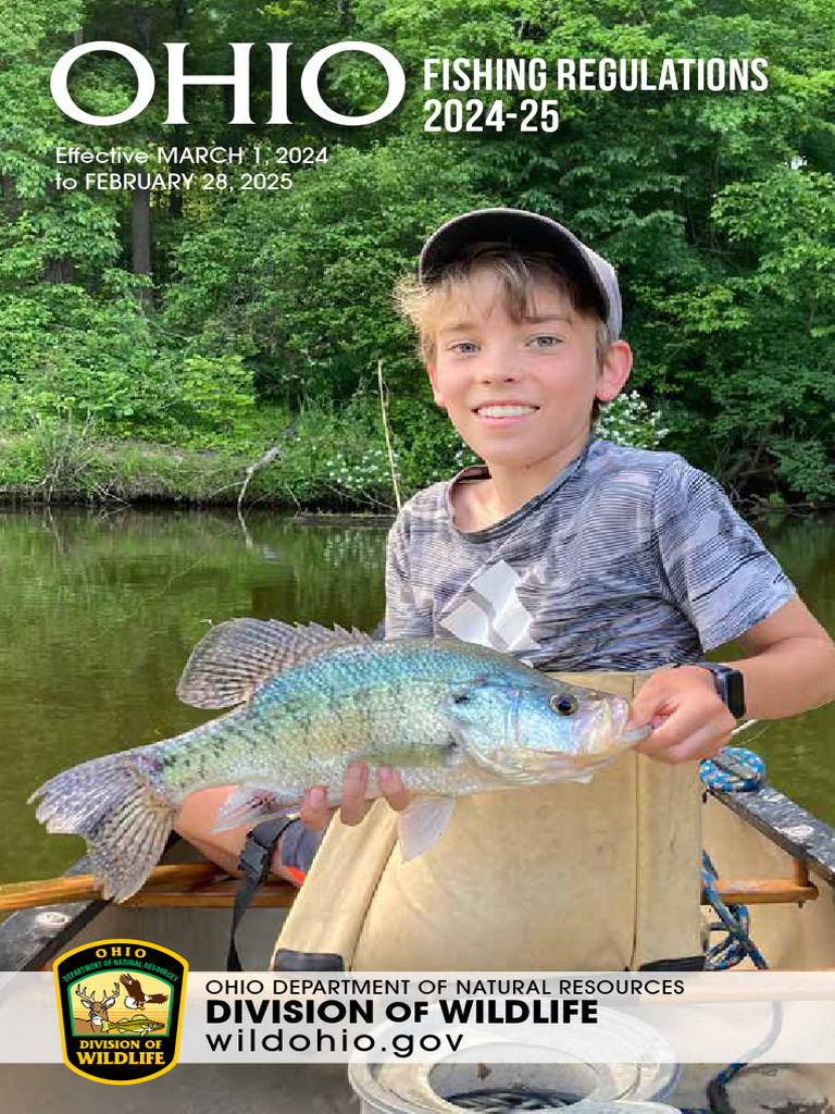 Ohio Fishing Regulations 2024-25 | PDF | Lake Erie | Angling