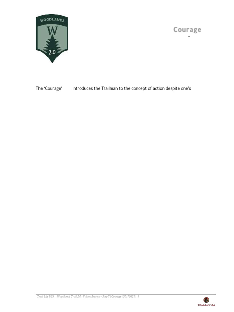 Understanding Courage in Trail Life | PDF | Courage | Joshua