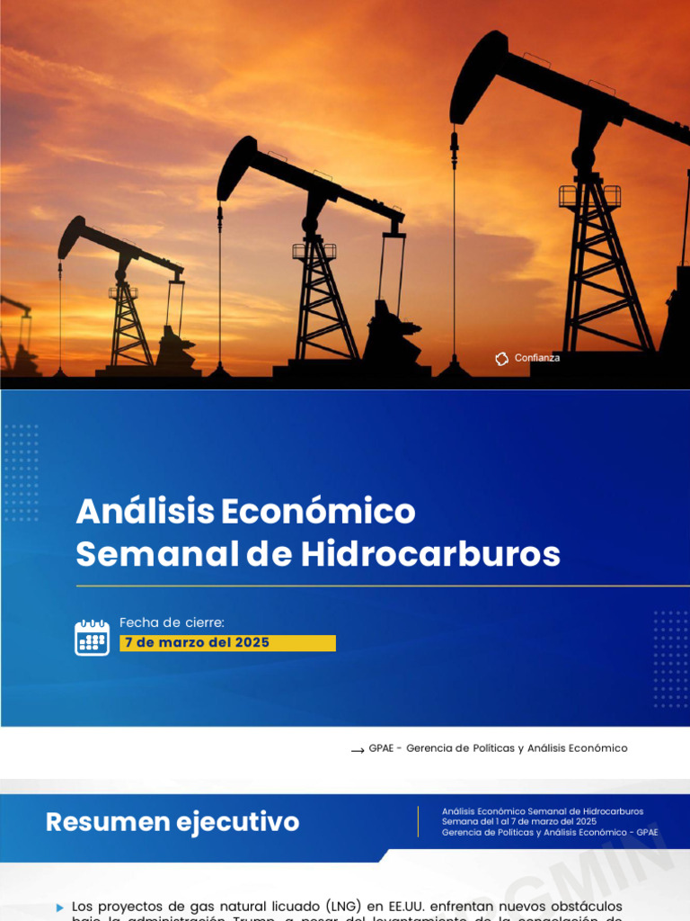 Análisis Semanal de Hidrocarburos: Mar 2025 | PDF | OPEP | Petróleo