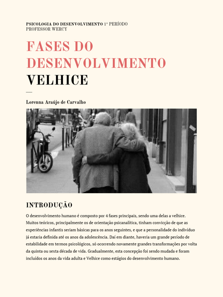 Fases do Envelhecimento e Velhice | PDF | Envelhecimento | Família