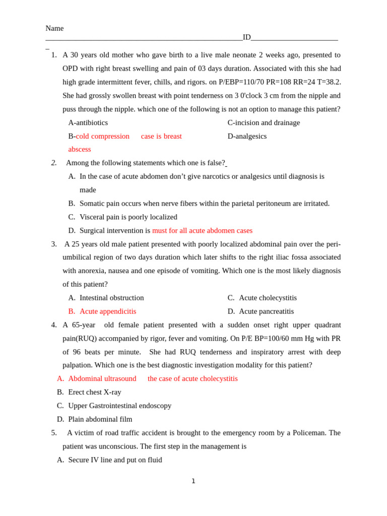 Clinical Management of Acute Medical Cases | PDF | Statistical ...