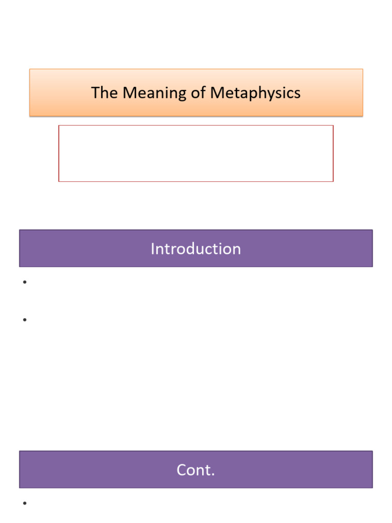 Understanding Metaphysics and Reality | PDF | Idealism | Phenomenology ...