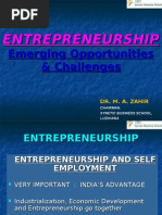 EnTREPRENEURSHIP-Emerging Opportunities & Challenges