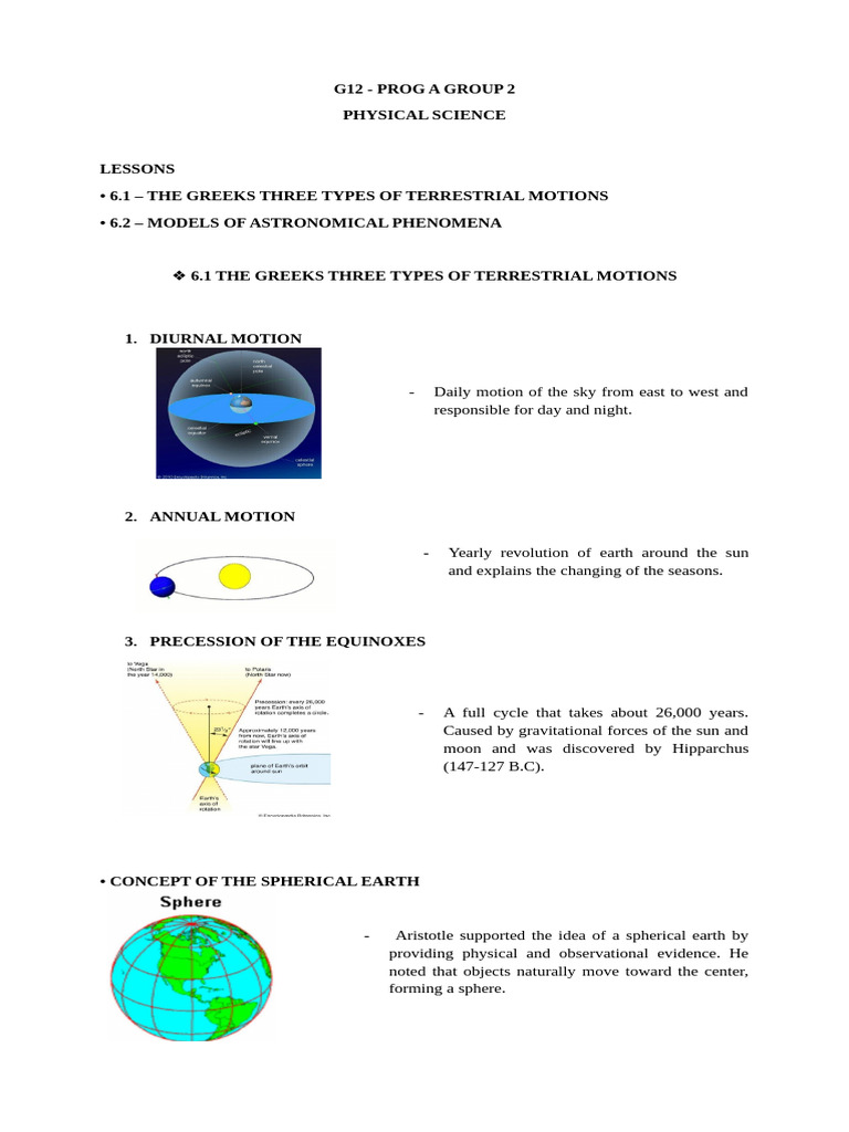 Group 02 Physical Science | PDF | Tycho Brahe | Heliocentrism