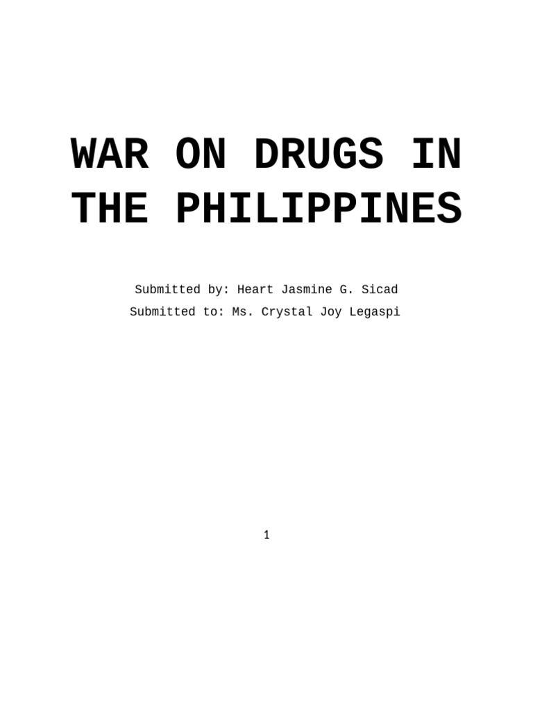 War On Drugs in The Philippines | PDF