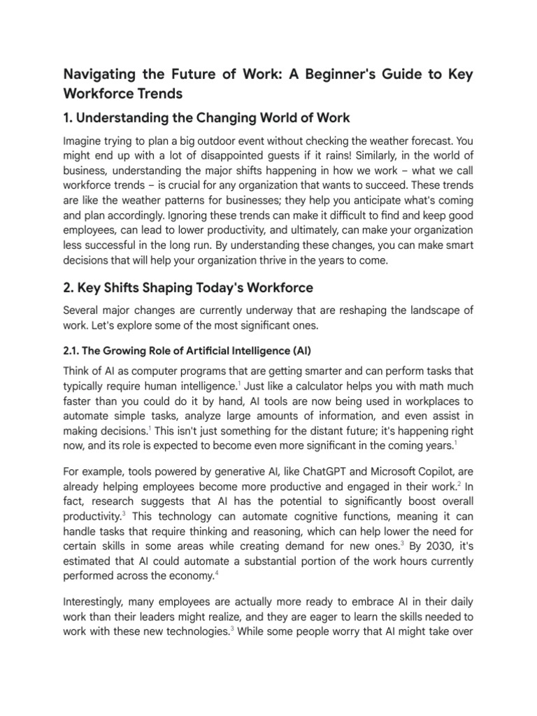 Evaluating Workforce Trends for Success | PDF | Cost Of Living ...