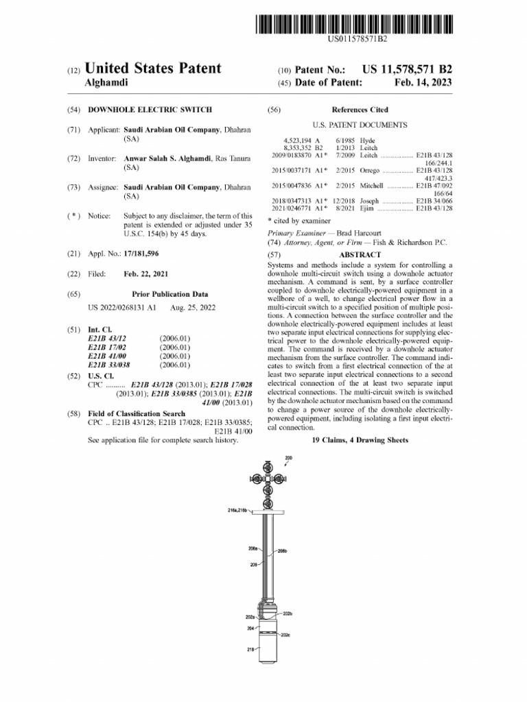 Downhole Electric Switch | PDF