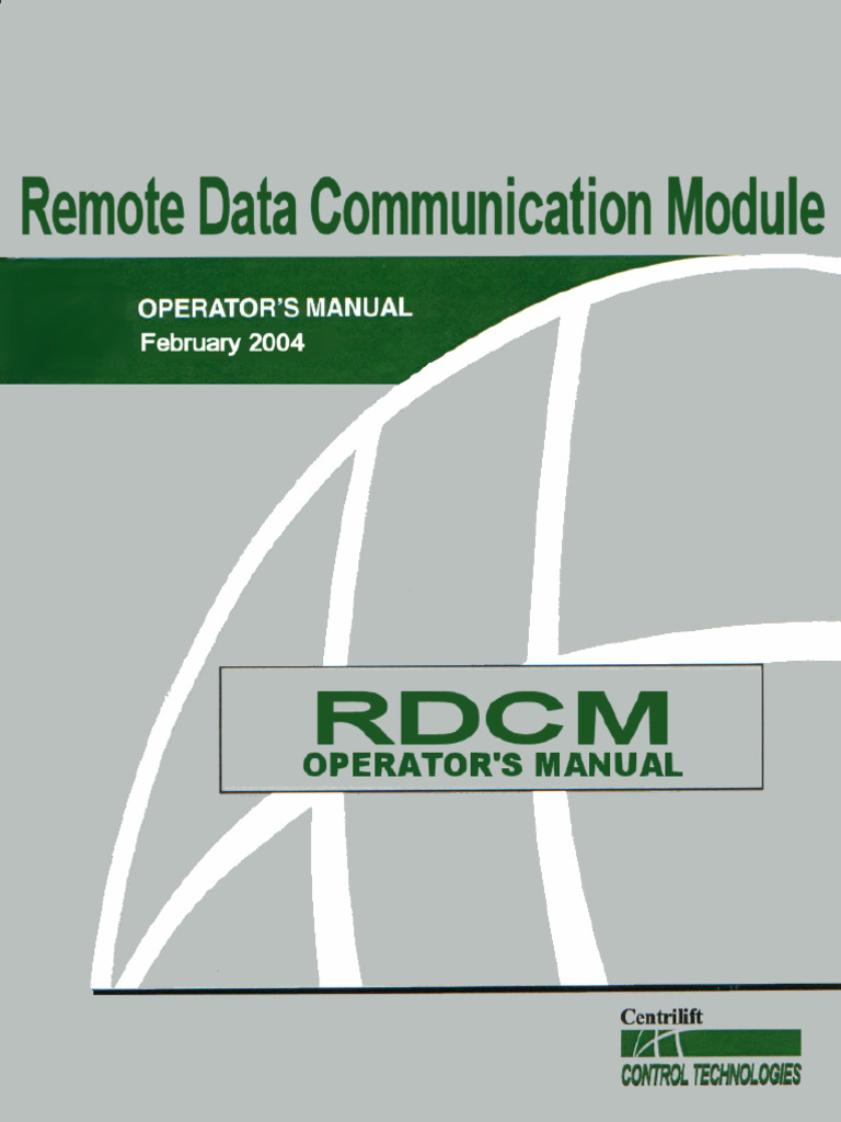 RDCM Installation and Setup Guide | PDF | Menu (Computing) | Electrical ...