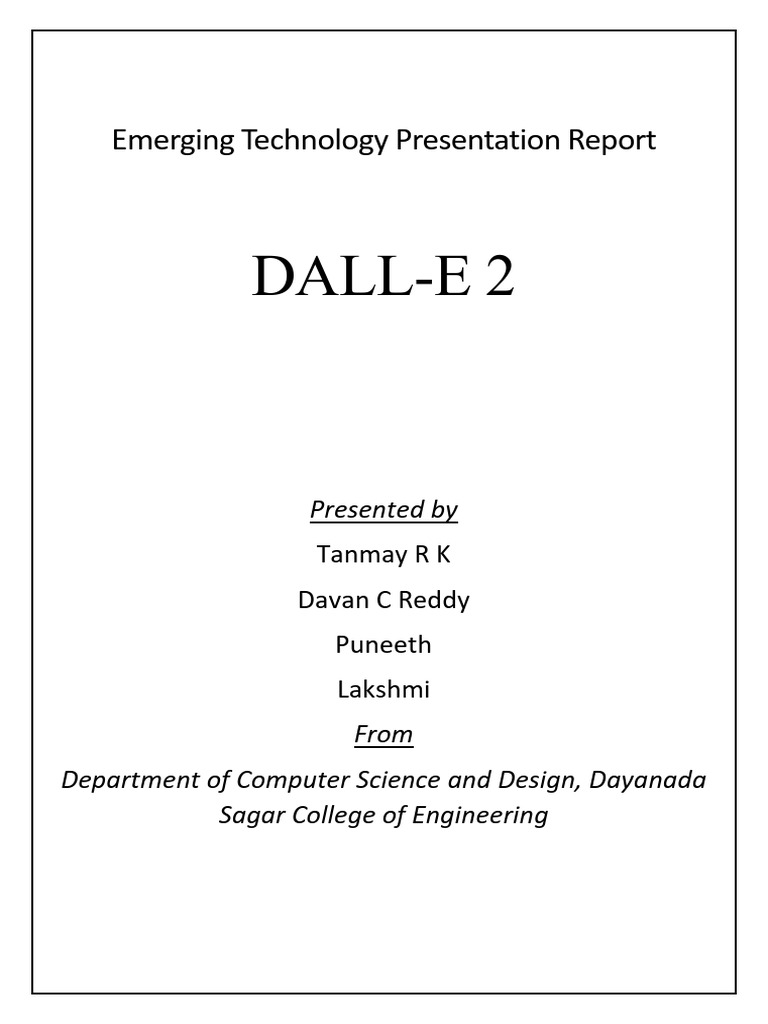Emerging Technology Presentation Report Pdf Artificial Intelligence