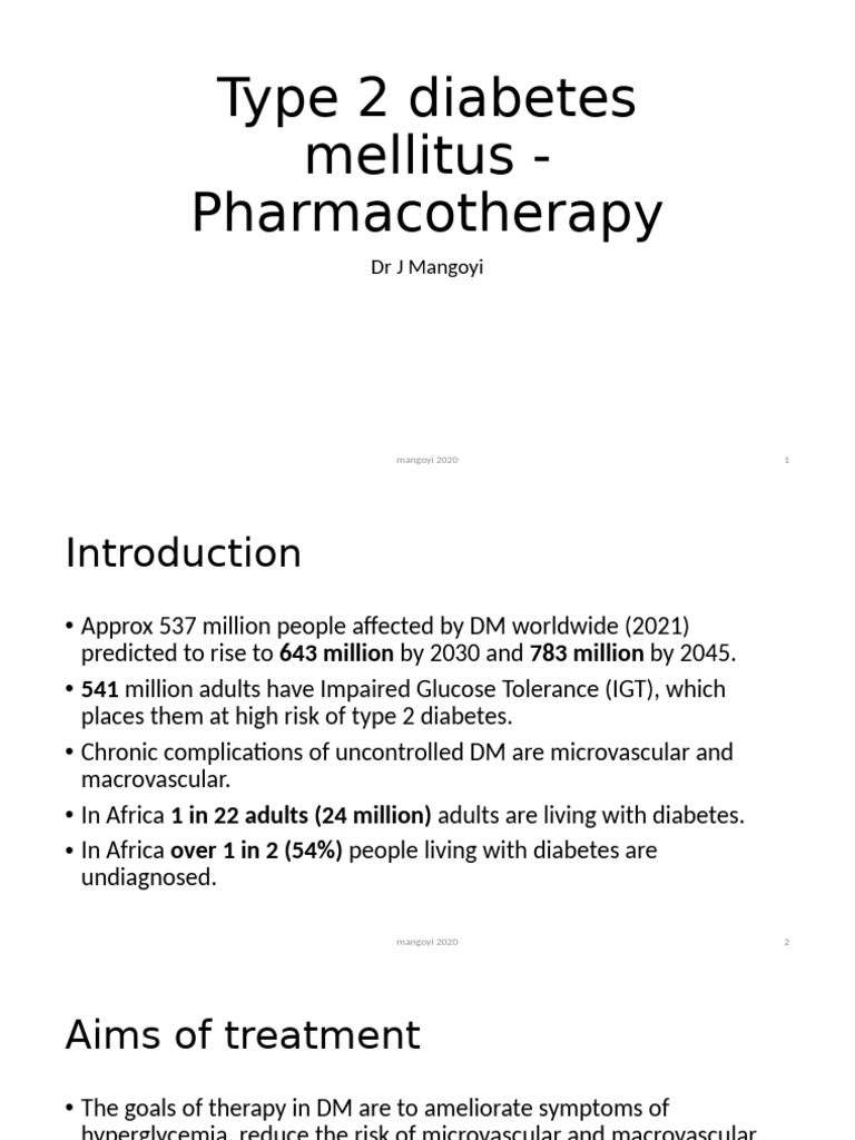 Type 2 Diabetes Pharmacotherapy Guide | PDF | Diabetes | Hypoglycemia