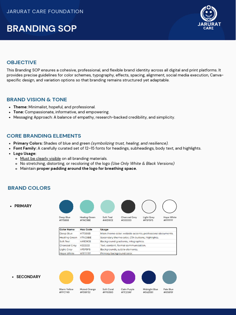 JCF Branding Document PDF | PDF | Vision | Artistic Techniques