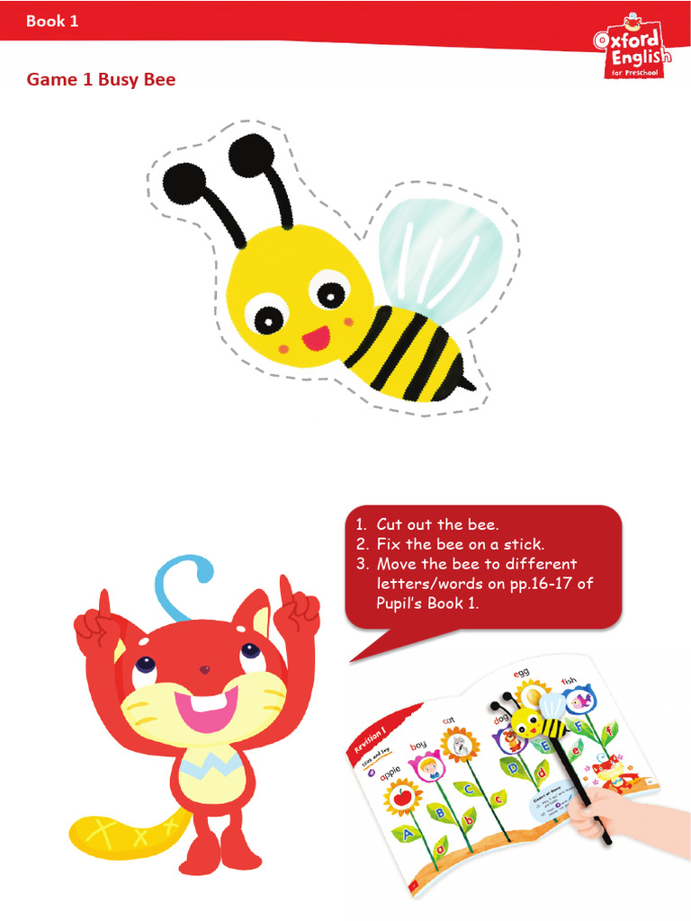 Oep Book 1 Busy Bee Template | PDF
