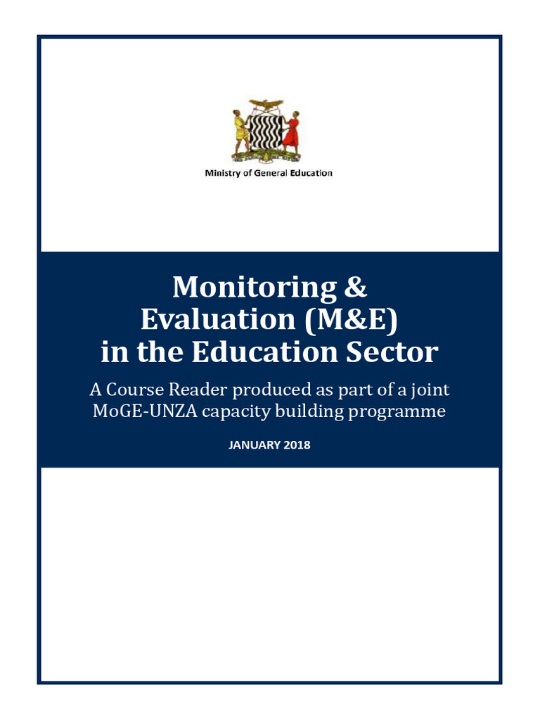 Education Sector M&E Training Guide | PDF | Evaluation | Methodology