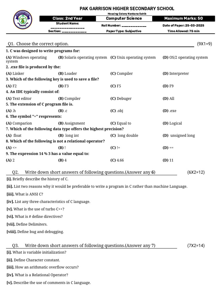 2nd Year-Computer Science-Computet science part 2 (5) | PDF | Software ...