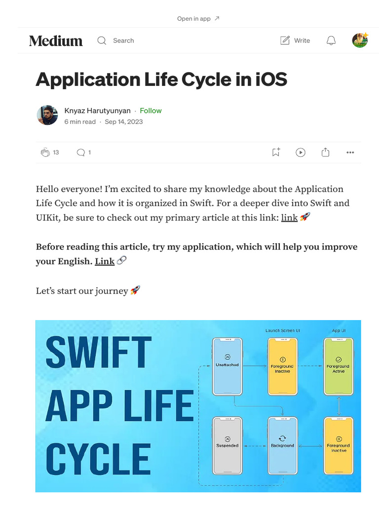 Application Life Cycle in IOS. Hello Everyone! I'm Excited To Share My ...