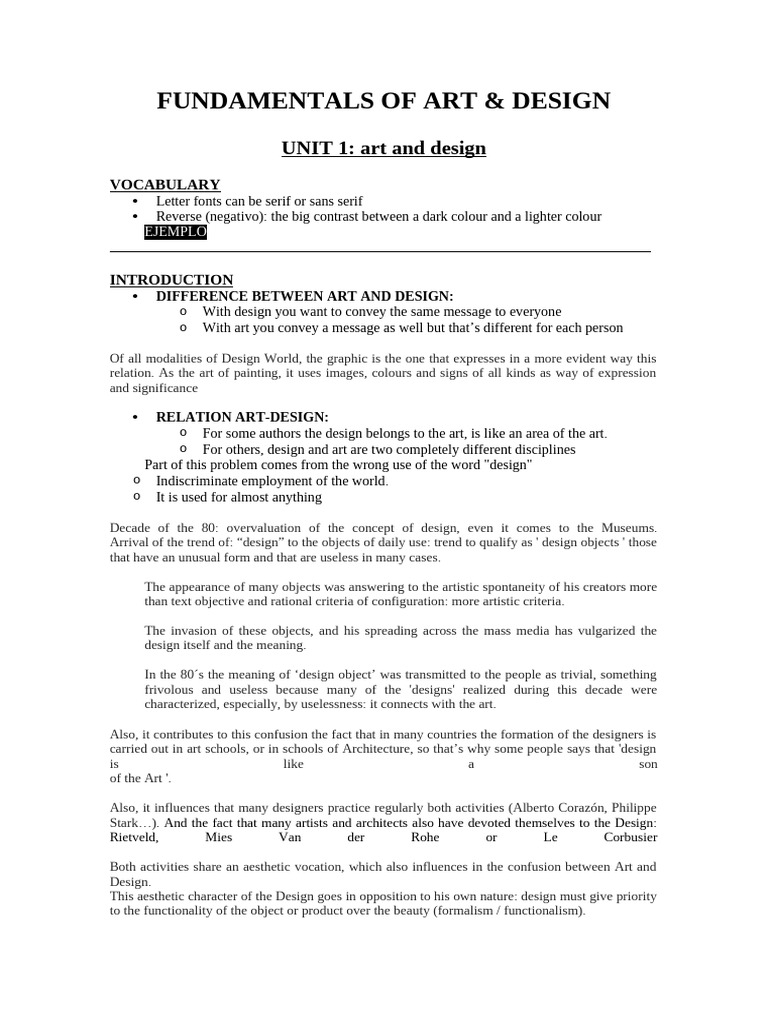 Unit 1 FAD | PDF | Typography | Graphic Design