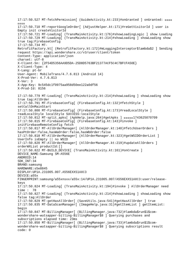 MobileTrans App Activity Log | PDF | Software | Computing