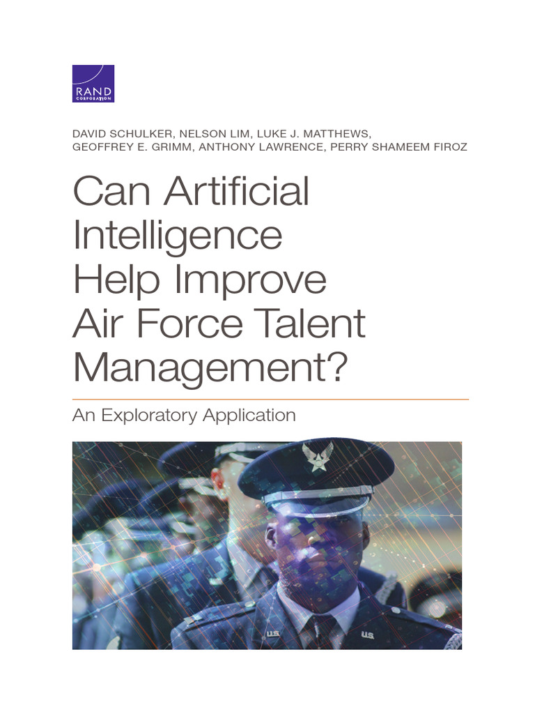 Can Artificial Intellignece Improve Air Force Talent Management | PDF ...
