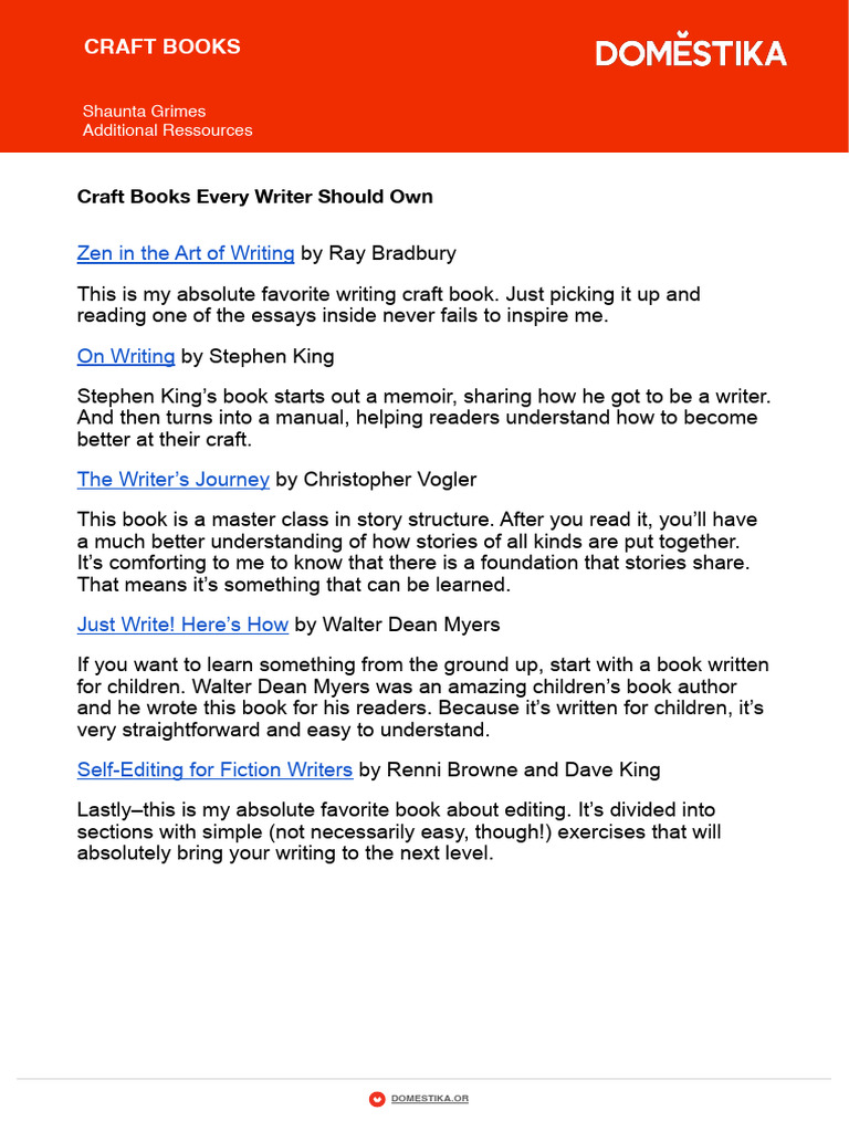 U1 01 Craft Books | PDF