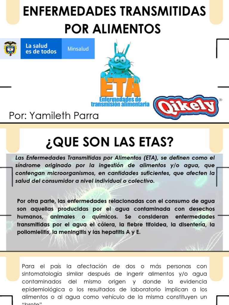 Enfermedades Transmitidas por Alimentos | PDF | Alimentos | Infección
