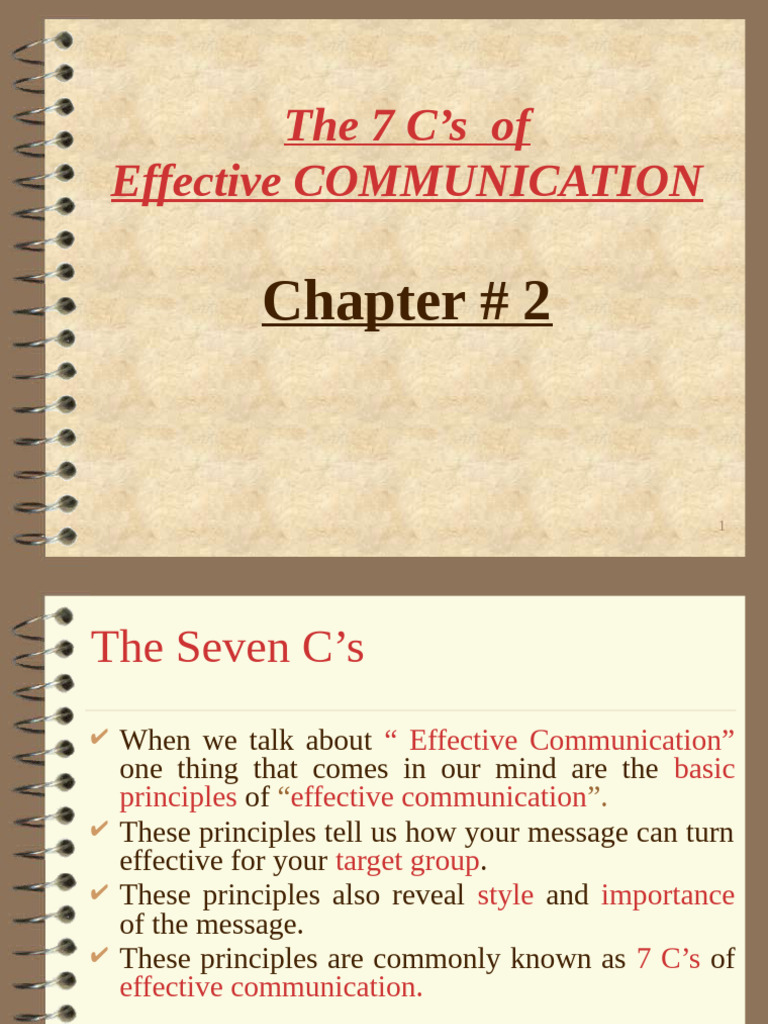 Chapter 02 The 7 Cs of Effective Communiction | PDF | Communication | Word