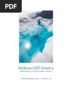 Afrikaans Writing Formats and Layouts | PDF