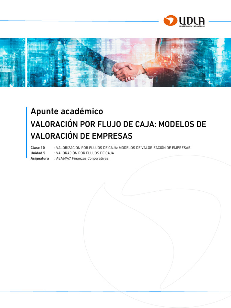 Modelos de Valoración por Flujo de Caja | PDF | Compartir (Finanzas ...