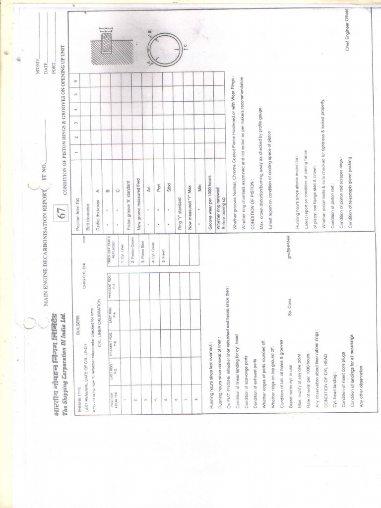 Main Engine Decarbonisation Report 67 | PDF