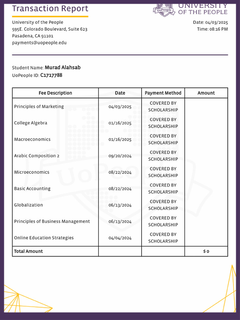 Transaction Report | PDF