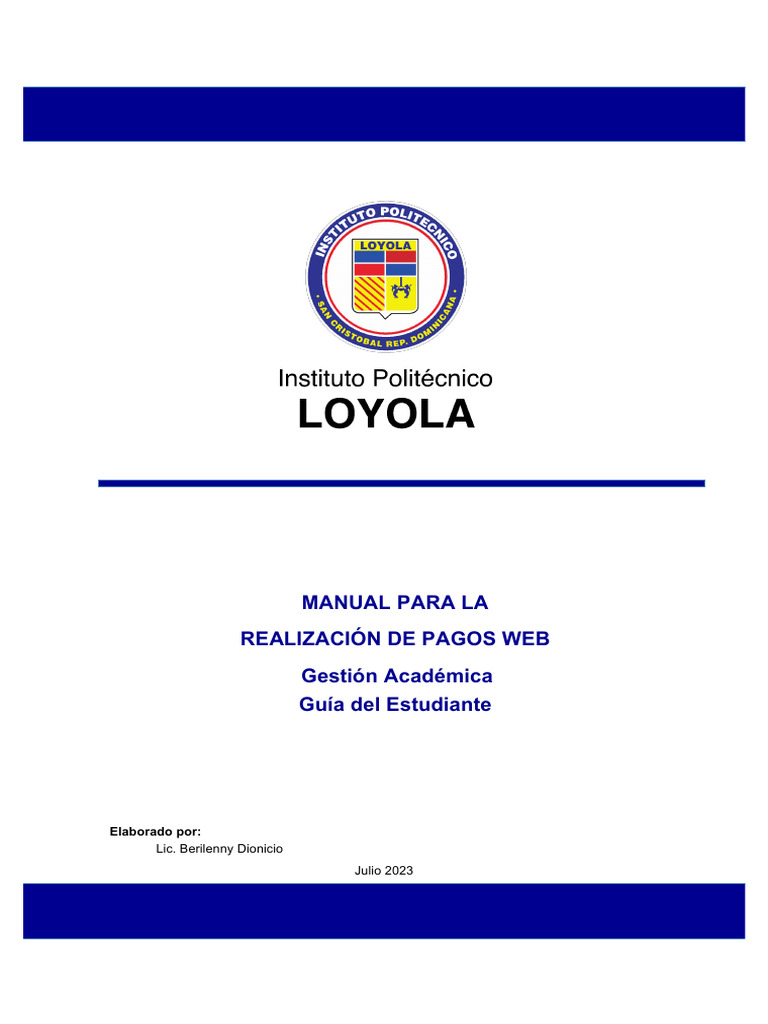 Manual de Pagos Web para Estudiantes IPL | PDF | ciberespacio ...