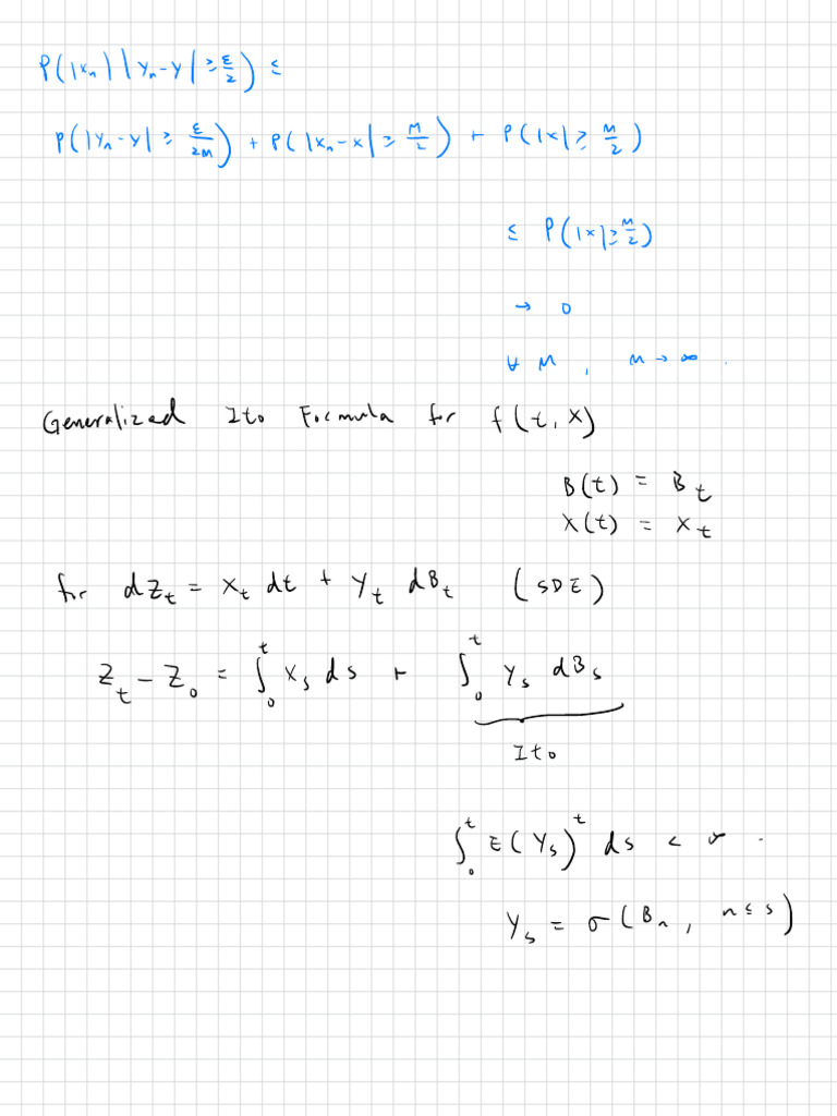 Generalized Ito Formula in SDEs | PDF
