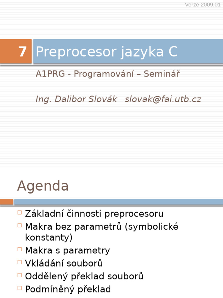 07 Preprocesor | PDF