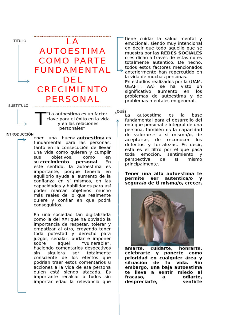 La Autoestima | PDF | Autoestima | Comportamiento