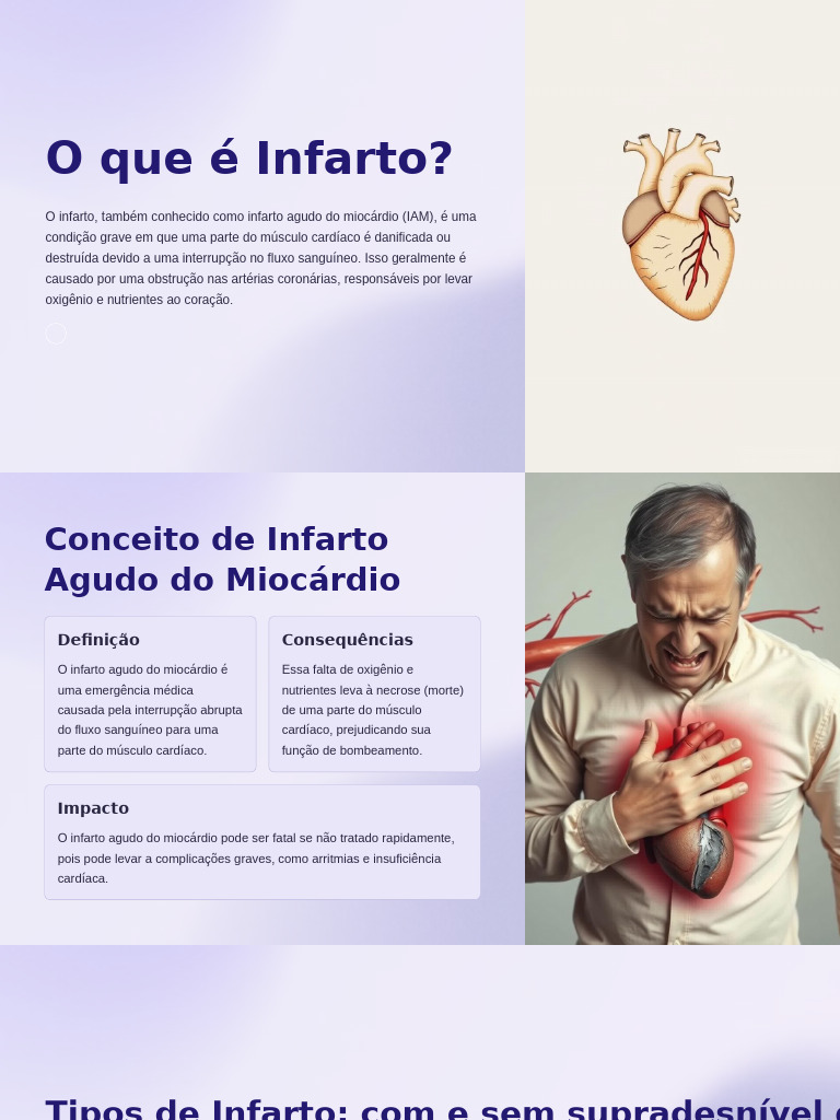 Entenda o Infarto: Causas e Sintomas | PDF | Infarto do Miocárdio | Coração
