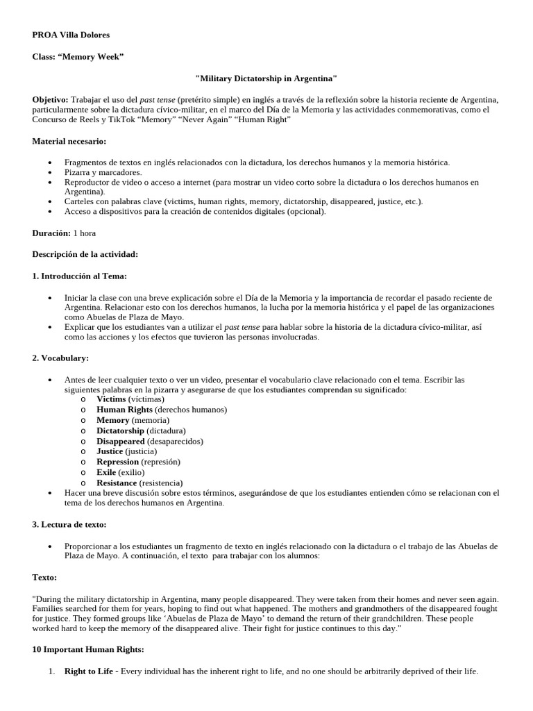 Memory Week. ProA | PDF | Memoria