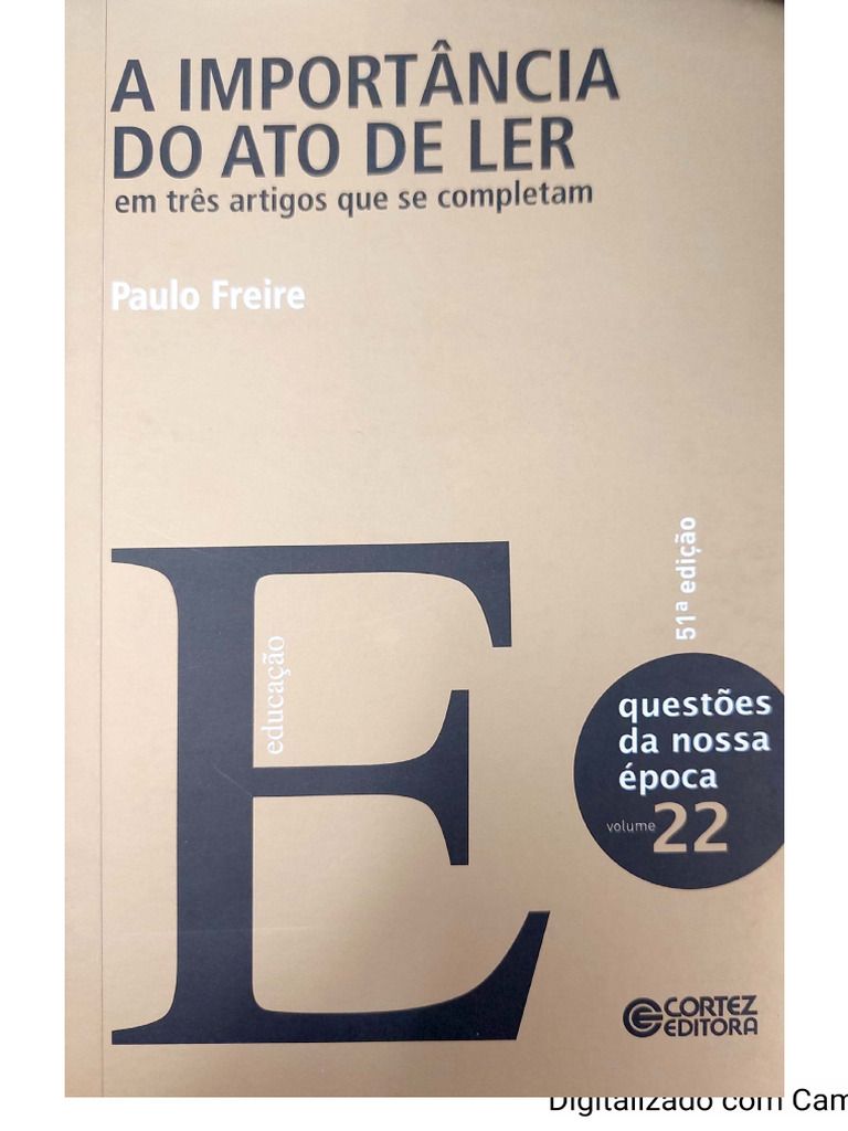 A Importancia Do Ato de Ler | PDF
