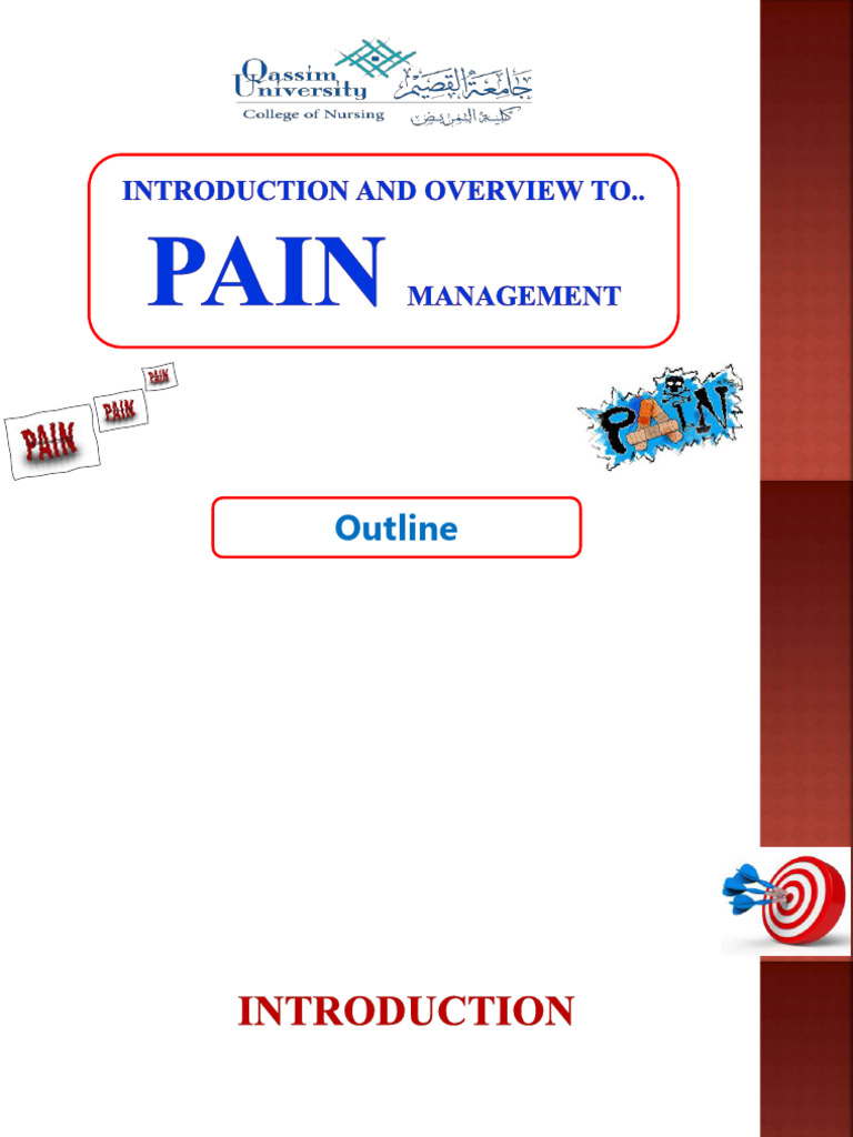 1-Introduction and Overview To Pain Management 2024 | PDF | Pain | Pain ...