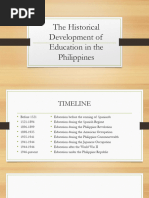 Philippine Education System Timeline | PDF | Language Arts & Discipline