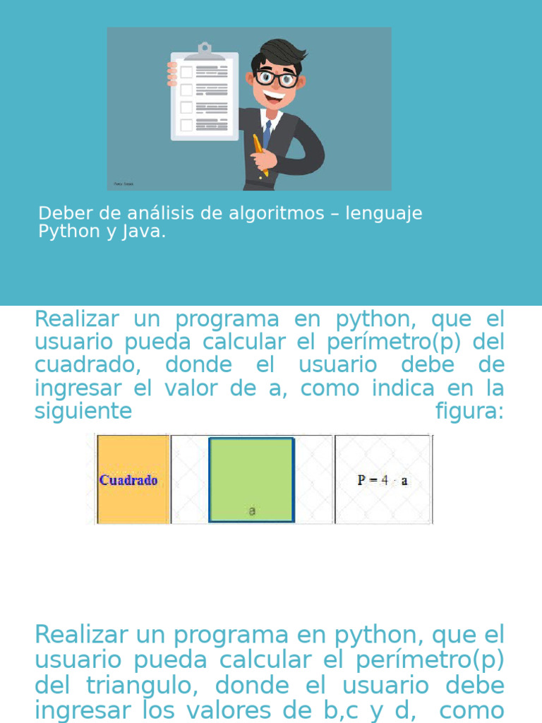 Algoritmos Deber C2 2024 2025 | PDF | Algoritmos | Python (lenguaje de ...