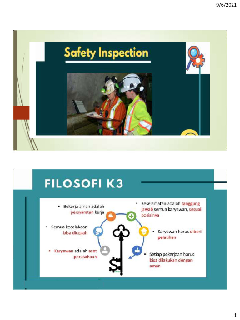Pentingnya Inspeksi Keselamatan Kerja | PDF