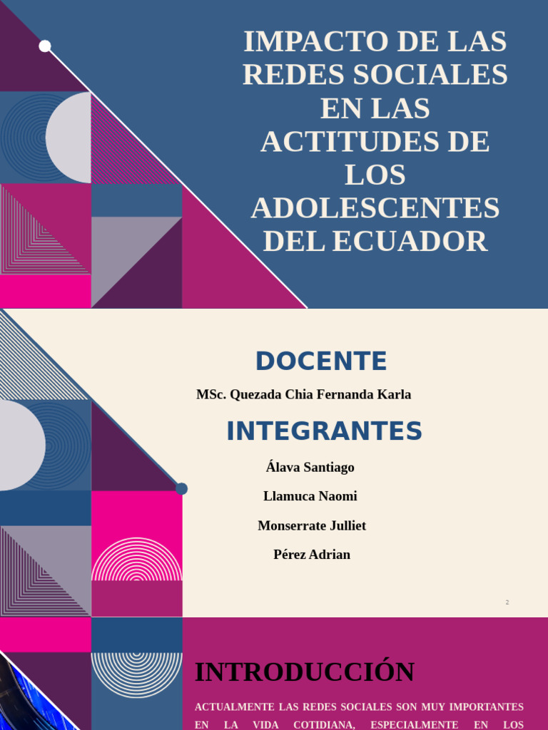 Impacto de Las Redes Sociales en Las Actitudes de Los Adolescentes Del ...