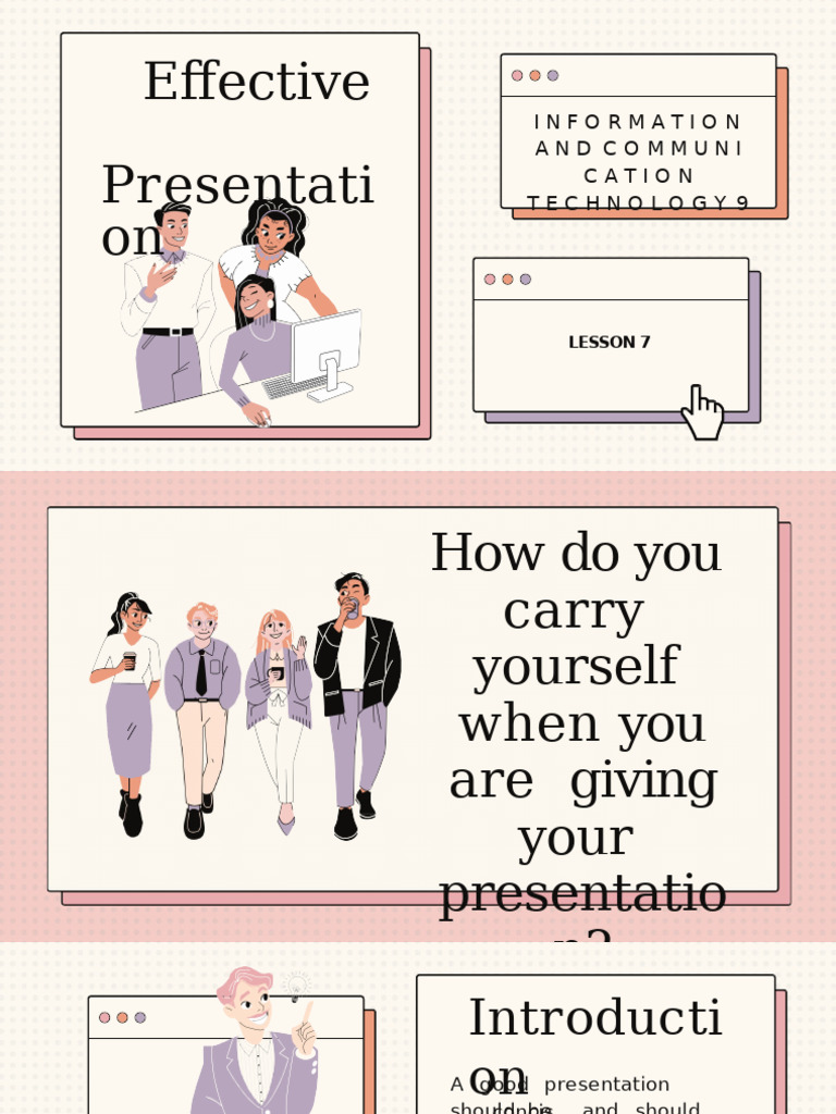 Lesson 7 2. Effective Presentation | PDF