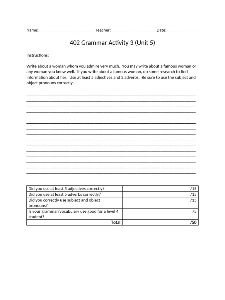 402+Grammar+Activity+3+of+3 | PDF