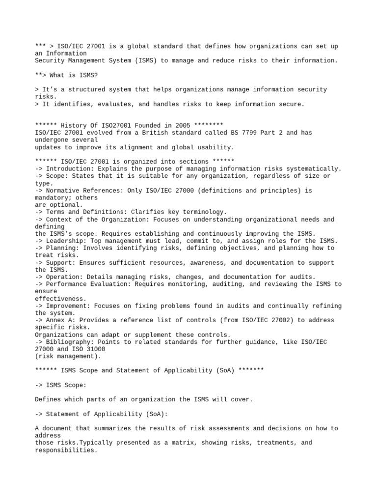 Iso 27001 | PDF