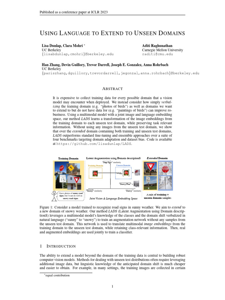 Language-Driven Domain Extension in Vision | PDF | Computational ...