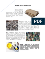 Materiales Que Se Reciclan