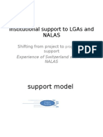 Institutional Support To Lgas and Nalas