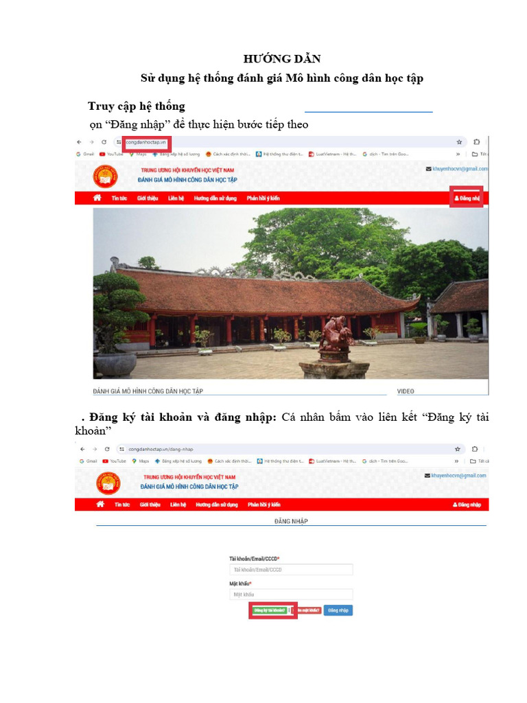 Huong Dan Su Dung He Thong Danh Gia Mo Hinh CDHT | PDF