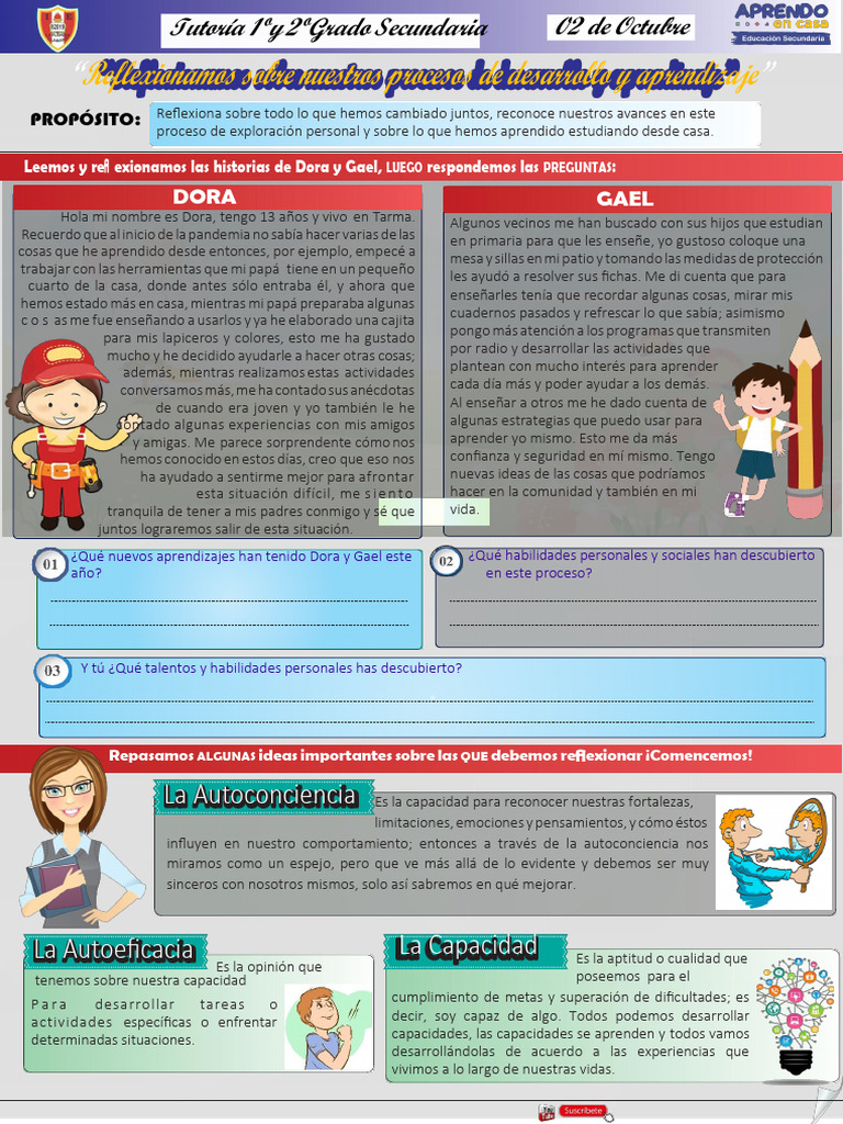 Modelo De Tutoria Sesion 3 Pdf Aprendizaje Autoeficacia