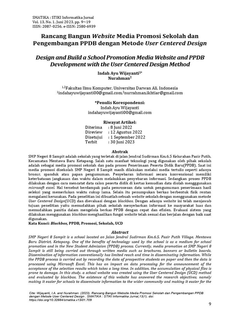 Rancang Bangun Website dengan Metode User Centered Design | PDF
